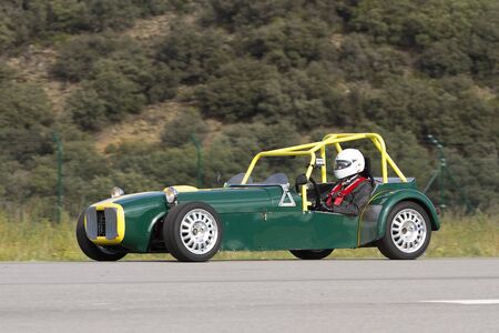 A Garbi Cobra Car take part in Road and Track racing weekend organizated by American Car Club, on October 7, 2012, in La Seu d'Urgell, Spain.のeditorial素材
