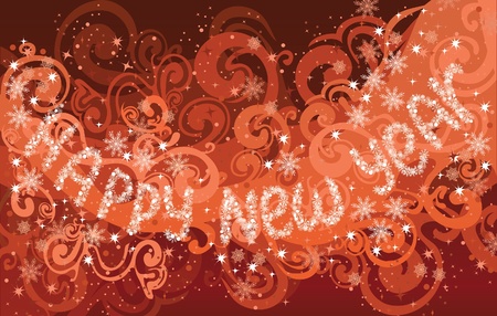 Abstract red snow background. Vectorのイラスト素材