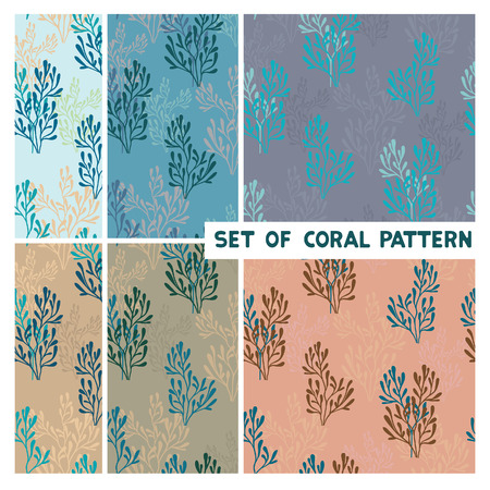 collection of summer seamless pattern. Set of flora wallpaper.のイラスト素材