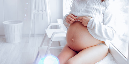 Pregnant bellyの写真素材