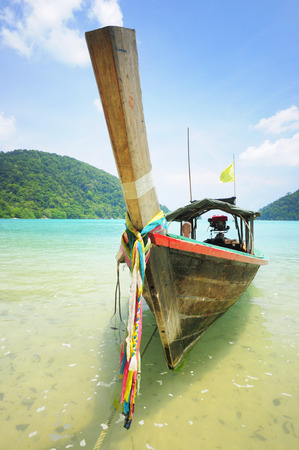 Longtail boat in the south of Thailand.の写真素材