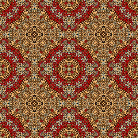 abstract floral ornament, tribal ethnic pattern, isolated decorative element for card design Vector fashion .のイラスト素材