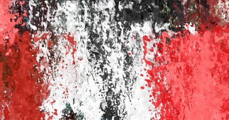 abstract psychedelic background watercolor stylization from colored chaotic brush strokes of different sizes and blurry spots of paint.の写真素材