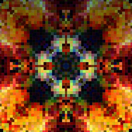 abstract kaleidoscope background, mosaic test of multicolored squares.の写真素材