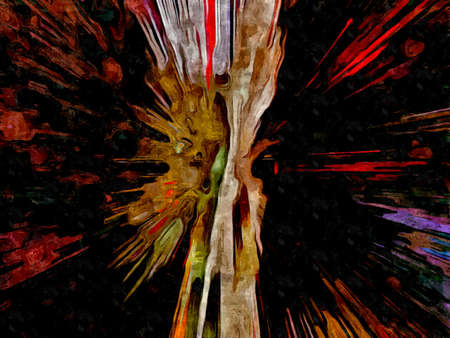 abstract background colored grunge texture chaotic brush strokes and paint brushes