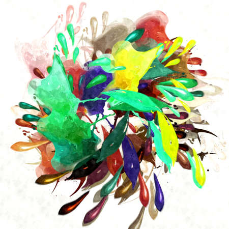 abstract background colored grunge texture watercolor stylization of chaotic brush strokes