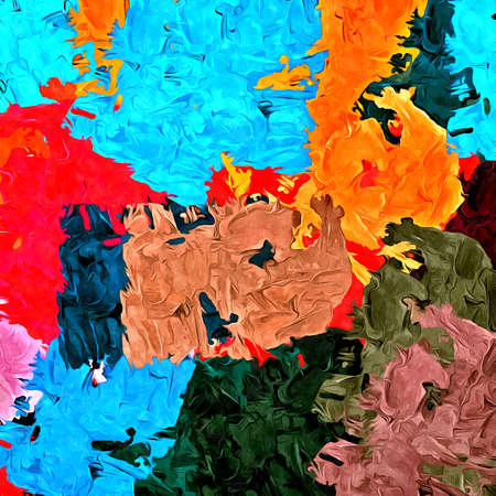 abstract background colored grunge texture chaotic brush strokes and paint brushes