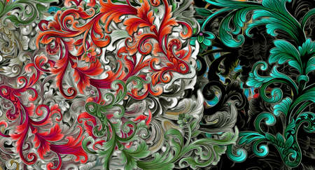 abstract computer stylized decorative vintage texture, background pattern of large strokes of paint,...