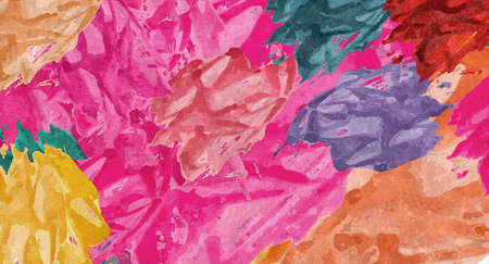 abstract computer stylized decorative vintage texture, background pattern of large strokes of paint, computer graphics colorful flower decorの写真素材