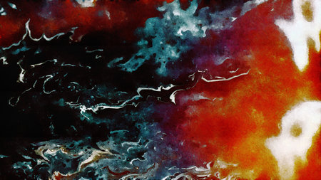 abstract grunge background graphic stylization on textured canvas of chaotic strokes of paint spots.