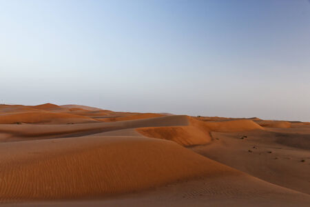 Dubai desert with beautiful sandunesの写真素材