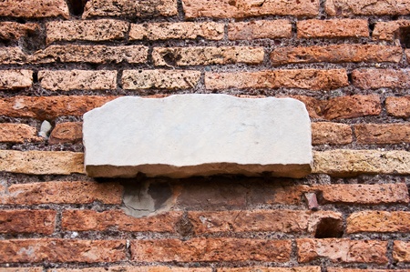 old grunge brick wall with space for textの写真素材