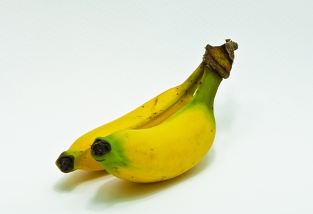 Bunch of bananas isolated on white background の写真素材