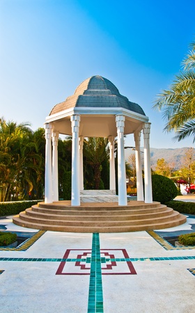 Morocco garden design in the international horticultural exposition 2012, royal flora expo,Chiang mai, Thailandのeditorial素材