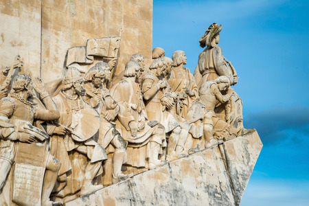 The Padrao dos Descobrimentos (Monument to the Discoveries) celebrates the Portuguese who took part in the Age of Discovery. It is located in the Belem district of Lisbon, Portugalのeditorial素材
