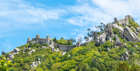 Sinra, Portugal. Moorish castle (castelo dos Mouros)のeditorial素材