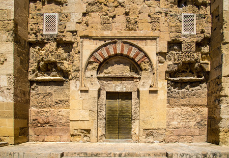 Outside the mosque of Cordoba. Detail of the West facade.の写真素材