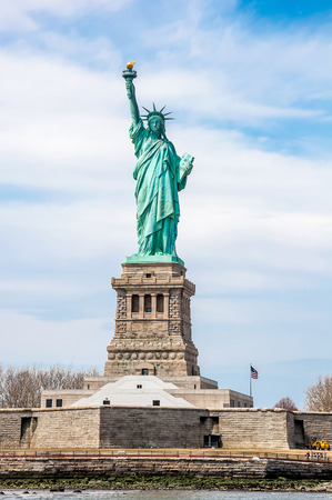 The Statue of Liberty in New York Cityの写真素材