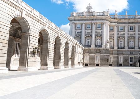 Royal Palace at Madrid Spain - architecture backgroundのeditorial素材