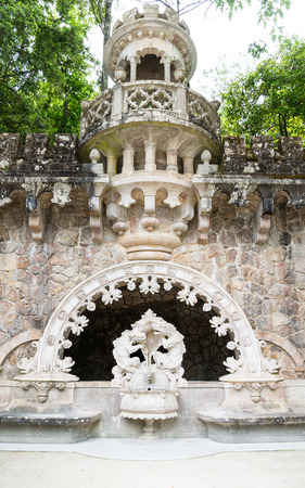 Quinta da Regaleira in Sintra, Portugal. The Knights Templar, and the Rosicruciansの写真素材