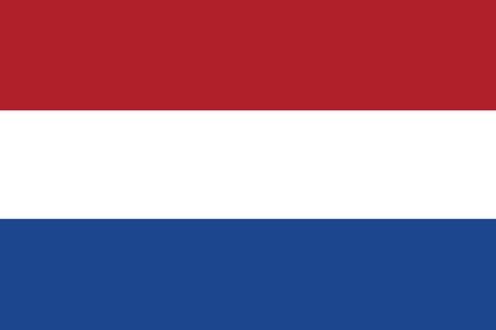 Flag of the Netherlands. Vector illustrationのイラスト素材