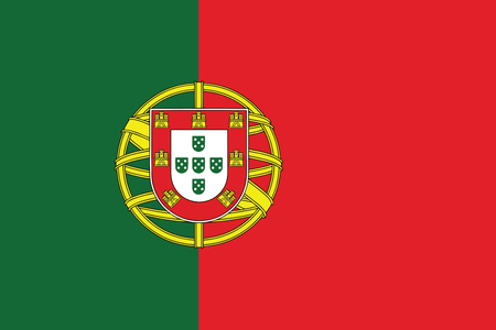 Flag of Portugal. Vector illustration.のイラスト素材