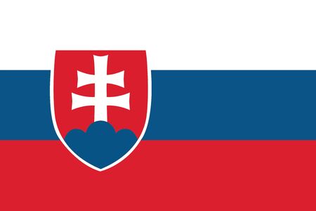 Flag of Slovakia. Vector illustration.のイラスト素材
