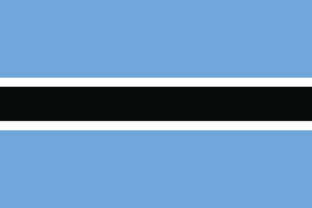 Flag of Botswana. Vector illustration.のイラスト素材