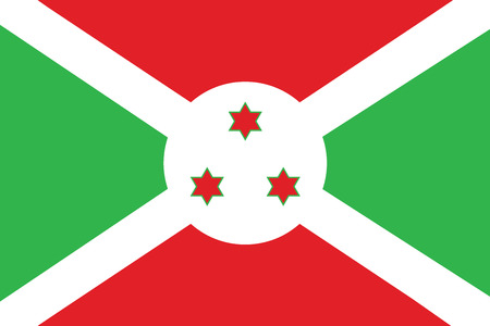 Flag of Burundi. Vector illustration.のイラスト素材