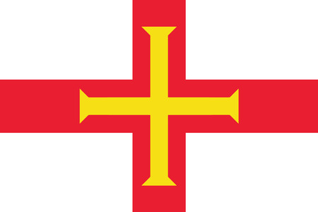 Flag of Guernsey. Vector illustration.のイラスト素材