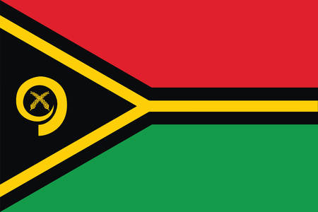 Flag of Vanuatu. Vector illustration.のイラスト素材