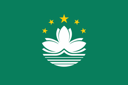Flag of Macau. Vector illustration.のイラスト素材