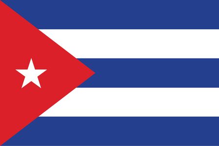 Flag of Cuba. Vector illustration.のイラスト素材