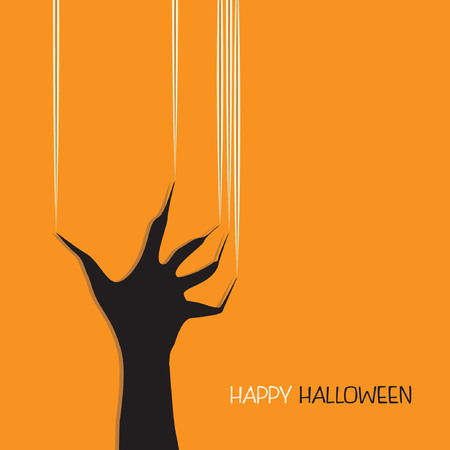 Background of monster hand scratching a wallのイラスト素材