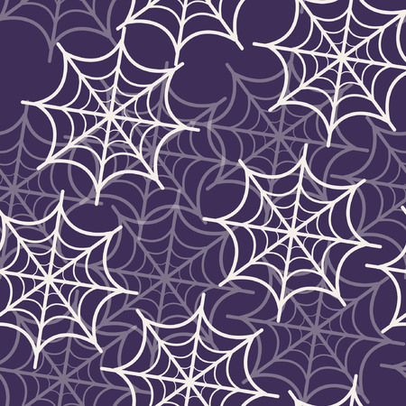 Cobweb seamless pattern. Vector halloween backgroundのイラスト素材