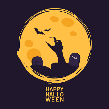 Halloween background,Monsterのイラスト素材