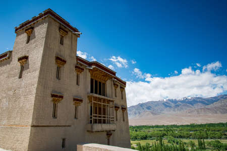 Shey Palace in Ladakh region, India. The palace, south of Leh, mostly in ruins now, was built in 1655 and was the summer retreat of the kings of Ladakhのeditorial素材