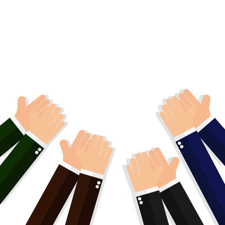 Business hands clappingのイラスト素材