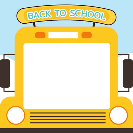 Cartoon children back to school background