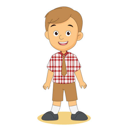 Cartoon children back to school backgroundのイラスト素材