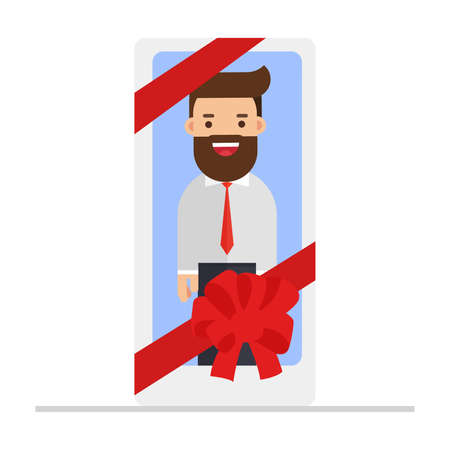 valuable employee on white backgroundのイラスト素材