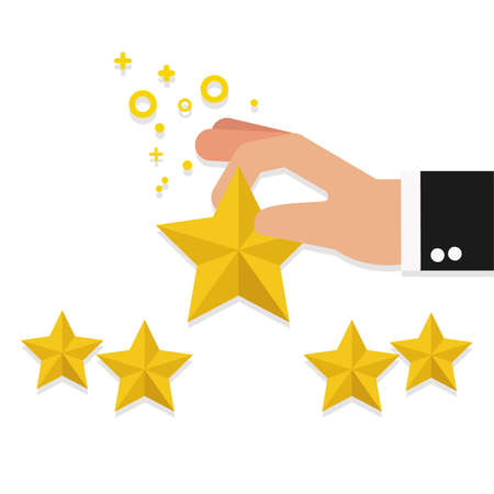 Happy customer satisfaction clientsのイラスト素材