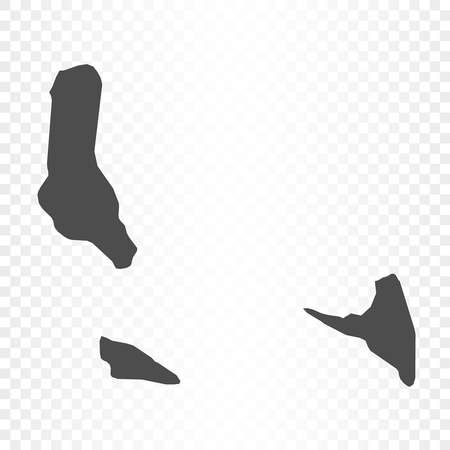 Comoros map isolated on transparent backgroundのイラスト素材