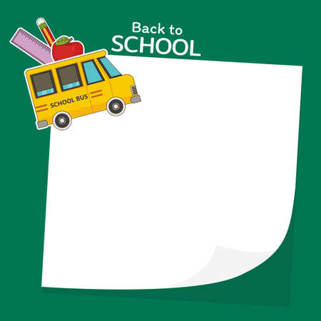 Cartoon Back to school teacher backgroundのイラスト素材