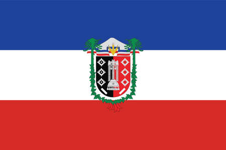 Flag of AraucanÃ­a Region of chile. Vector illustration.のイラスト素材