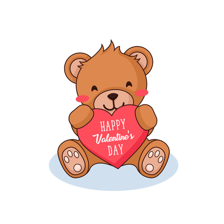 Modern Romantic Happy Valentine Card, Suitable for Invitation, Web Banner, Social Media, and Other Valentine Related Occasionのイラスト素材