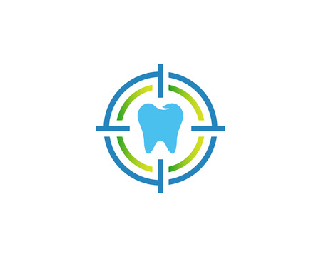 Modern Dental Logo Symbol - On The Spot Protectionのイラスト素材
