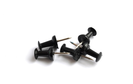 Push Pins isolated on white backgroundの写真素材