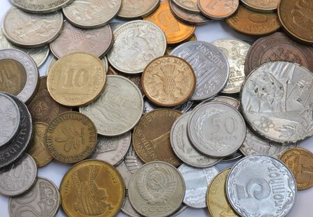 Many coinsの写真素材