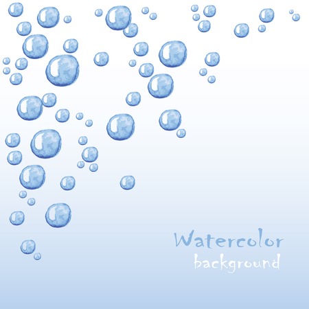 Floating bubbles. Beautiful vector background for your designのイラスト素材